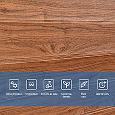 Самоклеюча 3D панель під дерево | 1960×700×3 мм | декоративна, водостійка | МДФ | легкий монтаж | PREMIUM, фото 5