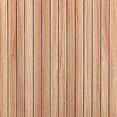 Покриття вінілове самоклеюче 3D рейки 600х600х2,8мм Тік золотистий SW-00002203