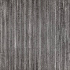 Вінілове самоклеюче покриття 3D рейки | 600×600×2,8 мм | металевий попіл | водостійке | декоративне | легкий монтаж | PREMIUM