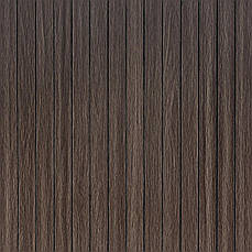 Вінілове самоклеюче покриття 3D рейки | 600×600×2,8 мм | димчастий каштан | водостійке | декоративне | легкий монтаж | PREMIUM