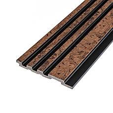 Декоративна рейка | 2900×120×11 мм | коричнева з золотими вкрапленнями | декоративна | високоякісний матеріал | стильний дизайн |