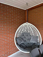 Крісло кокон одномісний без стійки плетіння соти