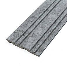 Рейка декоративна | 2900×120×12 мм | бетон | самоклеюча | водостійка | стильна | PREMIUM