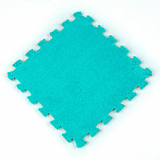 Плюшевий підлога-пазл | 30х30х1 см | м'ятний | м'який, безшовний | PREMIUM