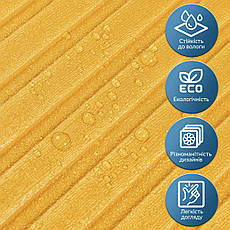 Панель-рейка в рулоні | 2900×350×6 мм | декоративна, золотий колір | самоклеюча, водостійка | металевий матеріал | PREMIUM, фото 5