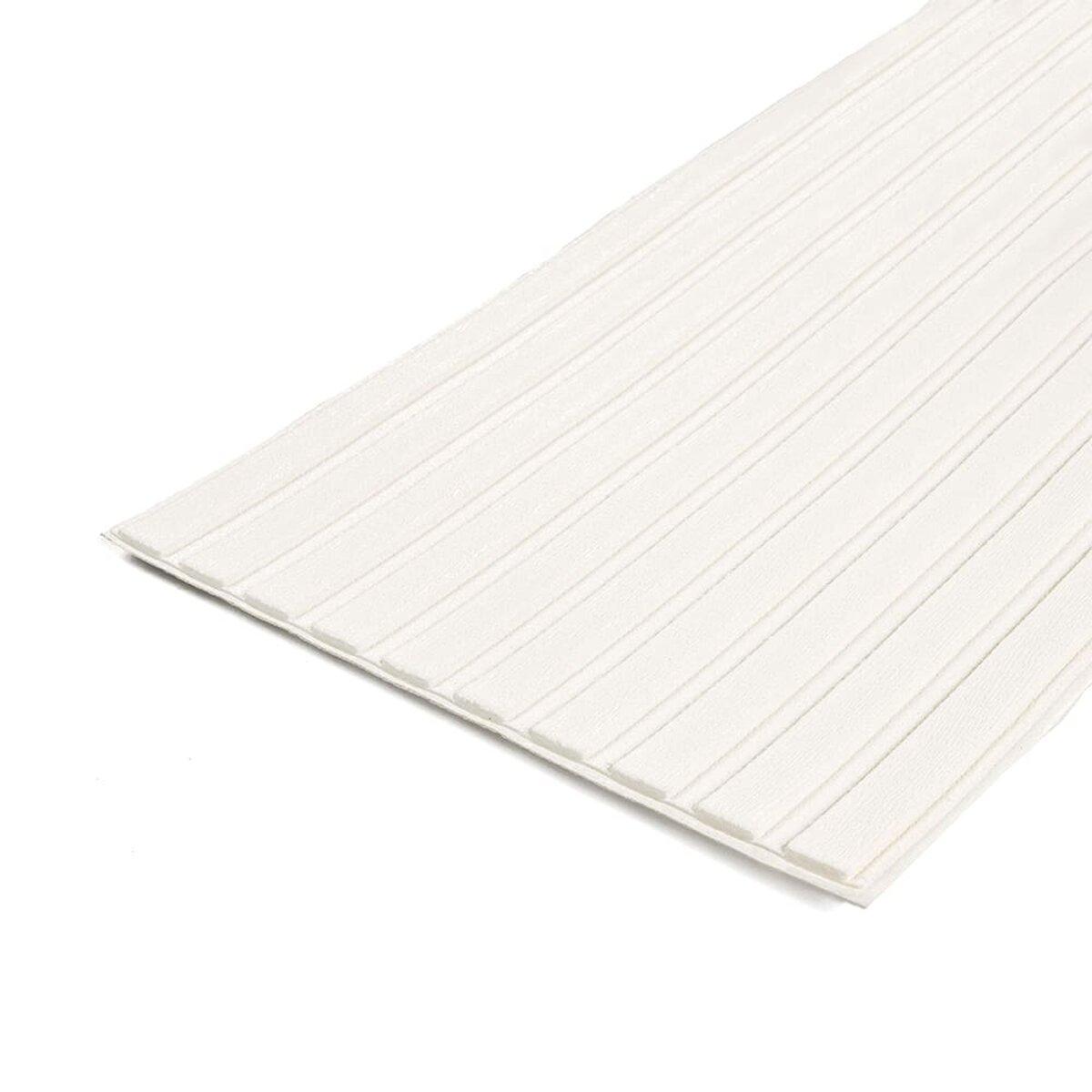 Панель-рейка в рулоні | 2900×350×6 мм | біла | самоклеюча | водостійка | металевий профіль | PREMIUM