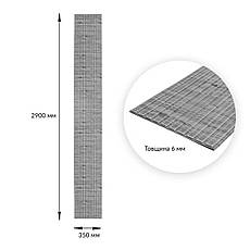 Панель-рейка в рулоні | 2900×350×6 мм | графітове дерево | самоклеюча | водостійка | декоративна | PREMIUM, фото 3