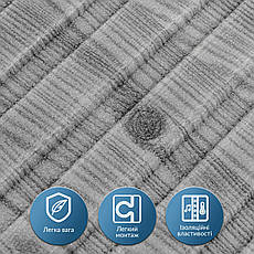 Панель-рейка в рулоні | 2900×350×6 мм | графітове дерево | самоклеюча | водостійка | декоративна | PREMIUM, фото 4