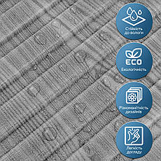 Панель-рейка в рулоні | 2900×350×6 мм | графітове дерево | самоклеюча | водостійка | декоративна | PREMIUM, фото 5