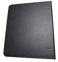 Папка для листів "Банкноти золото" формату Optima для монет або банкнот чорного кольору, фото 3