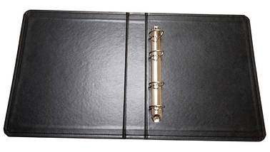 Папка для листів "Банкноти золото" формату Optima для монет або банкнот чорного кольору, фото 2