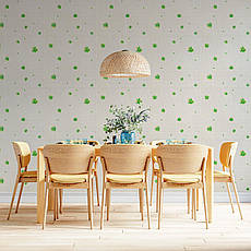 Панель стінова 3D | 700×700×4 мм | зелені квіти | самоклеюча | водостійка | декоративна | PREMIUM, фото 5