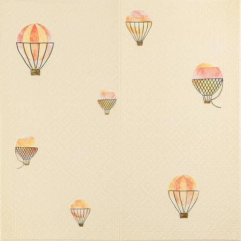 Панель стінова 3D | 700×700×4 мм | рогожка | повітряні кулі | самоклеюча | декоративна | PREMIUM, фото 1