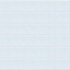 Панель стінова 3D | 700×700×4 мм | вагонка біла | самоклеюча | водостійка | декоративна | PREMIUM