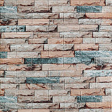 Панель стінова мармурова | 700×770×3 мм | кольорова | самоклеюча | водостійка | декоративна | PREMIUM