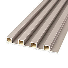 Рейка декоративна WPC стінова | 3000×160×23 мм | мокко | водостійка | легка у монтажі | PREMIUM