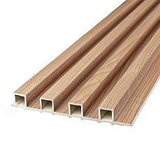 Рейка декоративна WPC | 3000×160×23 мм | стінова | Вишня | водостійка | легка установка | PREMIUM