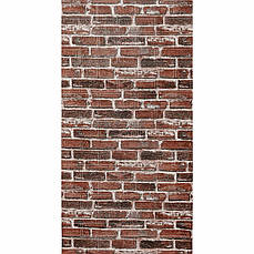 Самоклеюча 3D панель | 3080×700×3 мм | Червона Катеринославська Цегла | декоративна | водостійка | легкий монтаж | PREMIUM