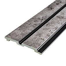 Декоративна рейка | 2900×120×12 мм | бетон із золотими вкрапленнями | стильна | легка установка | PREMIUM