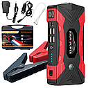 Автомобільний пускозарядний пристрій бустер Jump Starter QY33 99800mAh 4 USB Чорно-червоний, фото 2