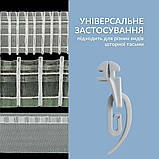 Бігунок для карнизу КС, шт (йде в комплекті з гачком для штор Сигма) Сірий, фото 5