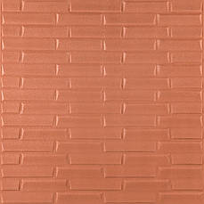 3D панель самоклеюча | 700×770×5 мм | декоративна з імітацією кладки | ПВХ матеріал | водостійка | легкий монтаж | PREMIUM