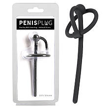 Гнучкий силіконовий уретральний стимулятор з кільцем для голівки Penisplug Piss Play With Glans Ring
