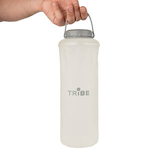 Пляшка Tribe Soft Bottle 1,5 л TPU м'яка  T-FE-0024-crystal-white
