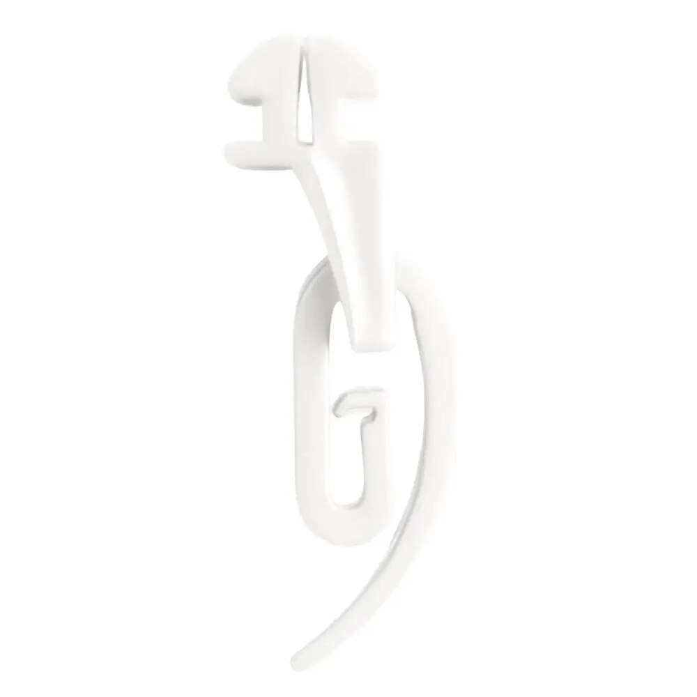 Бігунок для карнизу КС, шт (йде в комплекті з гачком для штор Сигма) Білий, фото 1