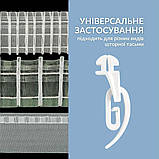 Бігунок для карнизу КС, шт (йде в комплекті з гачком для штор Сигма) Білий, фото 5