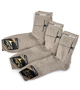 Шкарпетки чоловічі махровий слід спортивні Sport бежеві 27-29 р. (12пар!) Варос