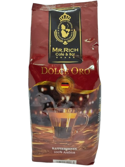 Кава Mr. Rich Dolce Oro 100% арабіка в зернах 1 кг