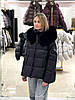Пуховик жіночий Chanevia 25523 BLACK, фото 2