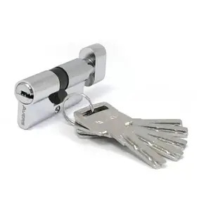 Серцевина до замка Avers (30/30) хром КЛЮЧ/ВОРОТОК, ZM-60-C-CR