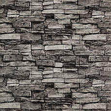 Самоклеюча 3D панель | 700×770×3 мм | графітовий дизайн | водостійка | легкий монтаж | PREMIUM