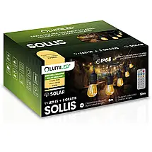 Сонячна садова гірлянда 15x світлодіодні декоративні лампочки 10 м, фото 4