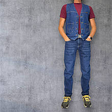 Джинси утеплені на флісі синій