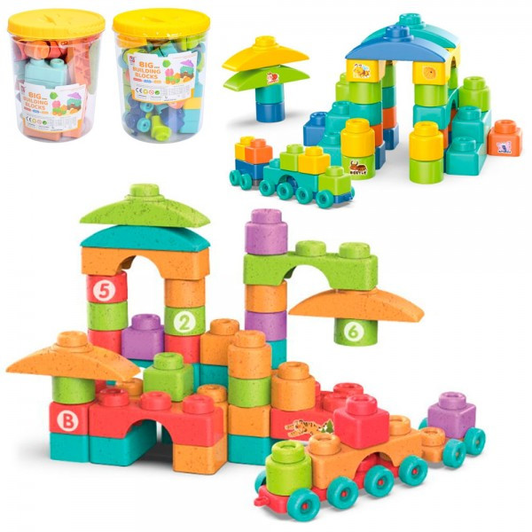 Конструктор JX6885-6889, наклейки, 2 різновиди, у колбі/відро, фото 1