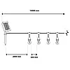 Сонячна садова гірлянда 15x світлодіодні декоративні лампочки 10 м, фото 10