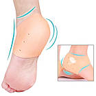 Силіконові нап’ятники від тріщин і мозолів / Силіконовий захист для п’ят / Протектор для п’ят із перфорацією, фото 3