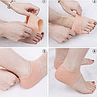 Силіконові нап’ятники від тріщин і мозолів / Силіконовий захист для п’ят / Протектор для п’ят із перфорацією, фото 5