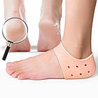 Силіконові нап’ятники від тріщин і мозолів / Силіконовий захист для п’ят / Протектор для п’ят із перфорацією, фото 4