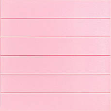 Самоклеюча 3D панель | 700×700×4 мм | Рожеве дерево | декоративна | водостійка | легкий монтаж | PREMIUM