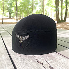 Шапка фліс Розвідки Чорна