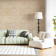 Самоклеюча 3D панель | 700×700×4 мм | персиковий мармур | декоративна | водостійка | легкий монтаж | PREMIUM, фото 5