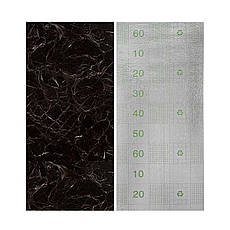 Самоклеюча вінілова плитка у рулоні | 600×3000×2 мм | чорний мармур глянець | водостійка | легко монтується | PREMIUM, фото 4