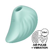 Кліторальний вібростимулятор з повітряними імпульсами Satisfyer Pearl Diver Mint