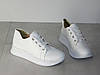 Кросівки шкіряні жіночі білі, фото 3