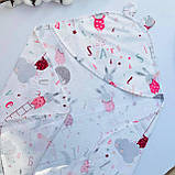 Кутик дитячий новонародженим для/після купання з фланелі 80×80 см, фото 2