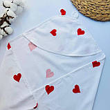 Кутик дитячий новонародженим для/після купання з фланелі 80×80 см, фото 3